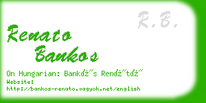 renato bankos business card